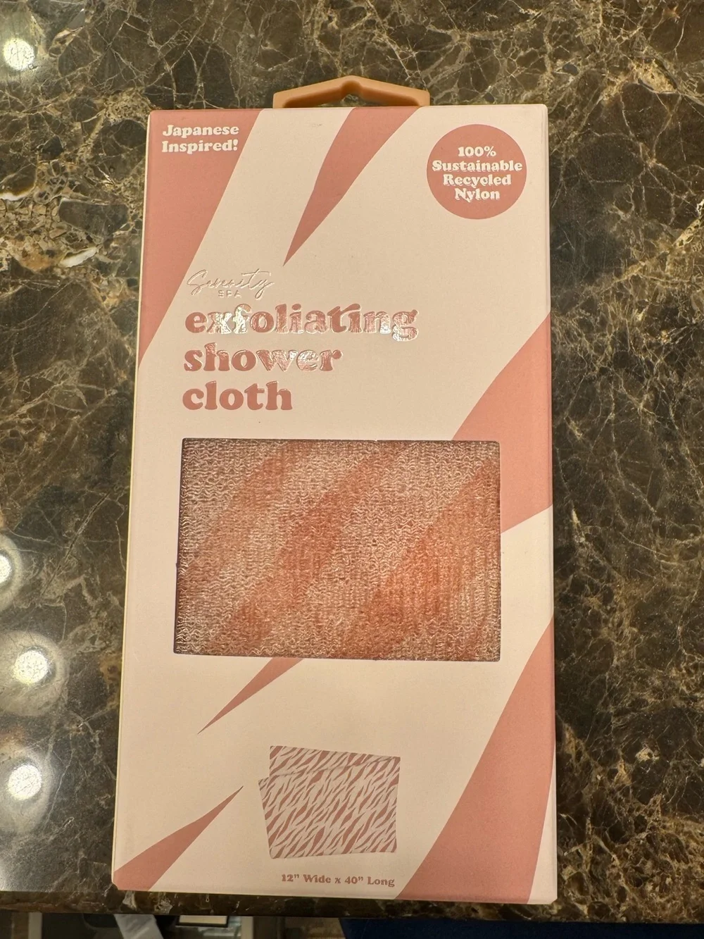 Exfoliating Shower Cloth - Pink